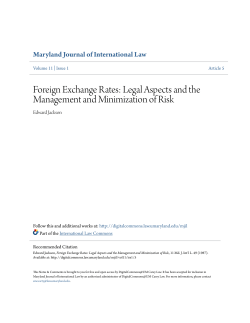 Foreign Exchange Rates - DigitalCommons@UM Carey Law