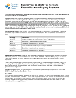 Submit Your W-8BEN Tax Forms to Ensure Maximum