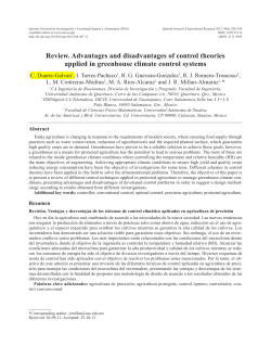 Review. Advantages and disadvantages of control