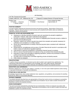 Financial Aid Counselor