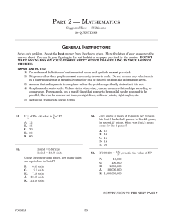 PART 2 &mdash; MATHEMATICS