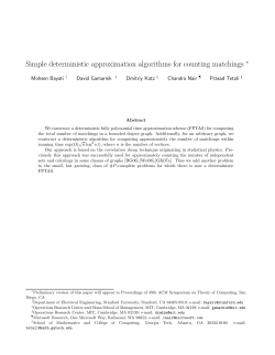 Simple deterministic approximation algorithms for counting matchings