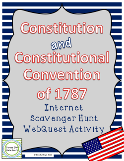 Internet Scavenger Hunt WebQuest Activity