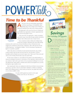 November 2016 PowerTalk