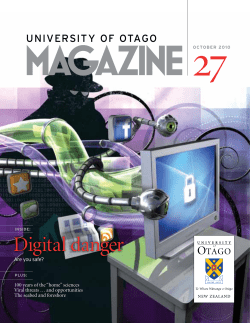 27 magazine - University of Otago