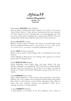 Africa39 author biographies