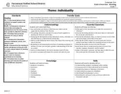7th Grade Unit 4 Curriculum Guide 16-17