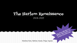 The Harlem Renaissance