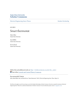 Smart thermostat - Scholar Commons