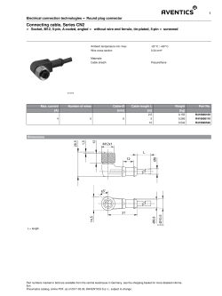 Connecting cable, Series CN2