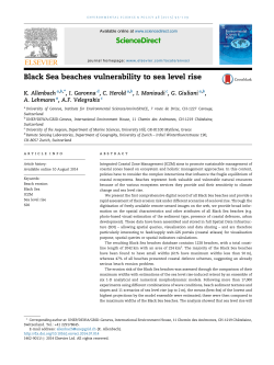 Black Sea beaches vulnerability to sea level rise - GRID