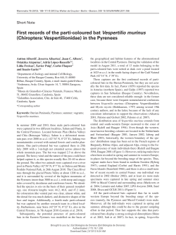 First records of the parti-coloured bat Vespertilio murinus