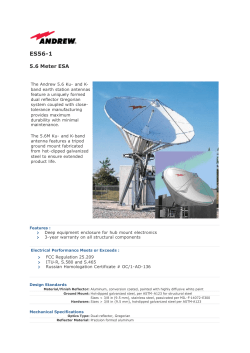 Andrew 5.6 m Ku band