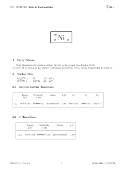 59 28 Ni 31 1 Decay Scheme 2 Nuclear Data 2.1 Electron Capture