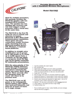 Portable Bluetooth PA with 2 Handheld Wireless Microphones