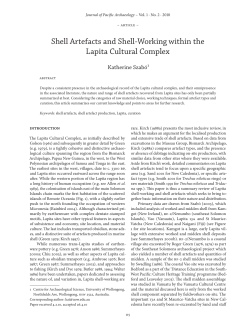 this PDF file - Journal of Pacific Archaeology