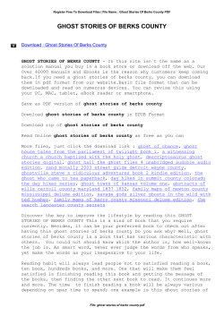 Ghost Stories Of Berks County