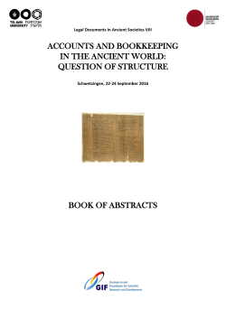 book of abstracts - Papirologia UNIPR