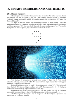 CHAP03 Binary Arithmetic