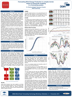 Forecasting Wind Energy Production in complex terrain