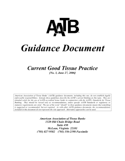 AATB Guidance Document No 3, CGTP 6-27-06