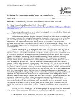 Directions: Read the following documents and complete the