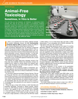 Animal-Free Toxicology