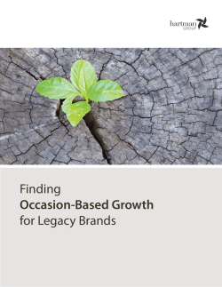 Finding Occasion-Based Growth for Legacy Brands