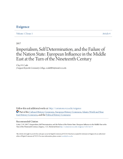 Imperialism, Self Determination, and the Failure of the Nation State