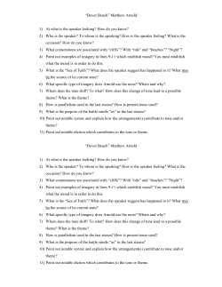 Dover Beach - Lemon Bay High School