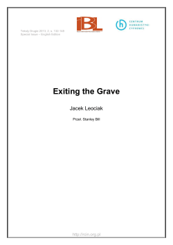 Exiting the Grave.