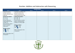 Number: Addition and Subtraction with Reasoning