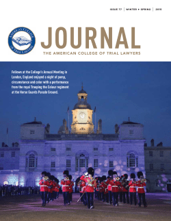 Fellows at the College`s Annual Meeting in London, England