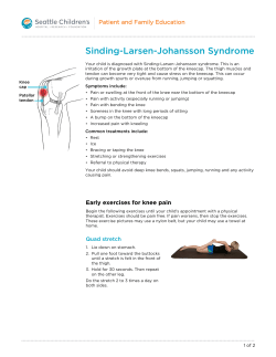 PE2136 Sinding-Larsen-Johansson Syndrome