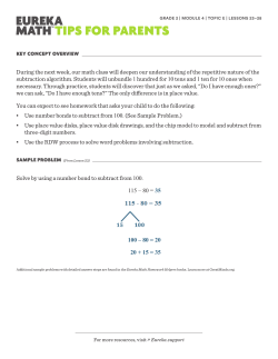 Solve by using a number bond to subtract from 100. 115 &ndash; 80 = 35