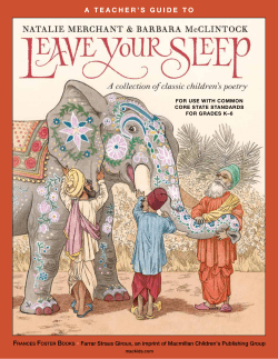 a teacher`s guide to - Macmillan Publishers