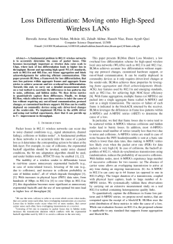 Loss Differentiation: Moving onto High-Speed Wireless LANs