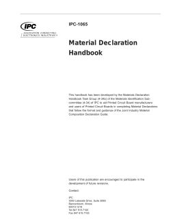 Material Declaration Handbook - IPC-