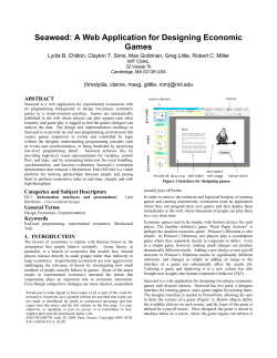 Seaweed: A web application for designing economic