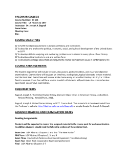 History 101 Course Notes