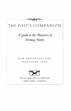 the poet`s companion - English with Mrs. Holt
