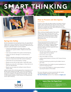 Spring into Safety How to Prevent Job Site Injuries