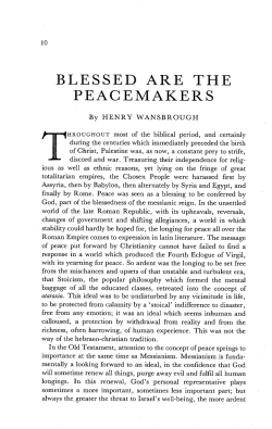 Blessed are the Peacemakers
