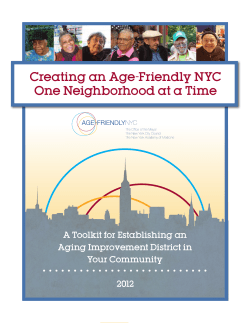 Creating an Age-Friendly NYC One Neighborhood at a Time