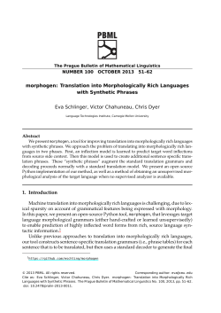 Translation into Morphologically Rich Languages with Synthetic