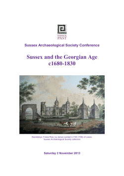 delegate handbook - The Sussex Archaeological Society