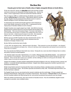 The Boer War