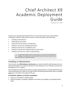 Chief Architect X9 Academic Deployment Guide