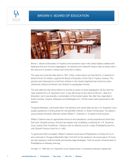 brown v. board of education