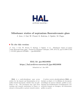 Mössbauer stuties of neptunium fluorozirconate glass